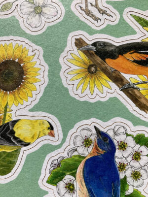 Wildflowers Washi Tape 20mm Rolls - Melissa Washburn - Illustration + Design